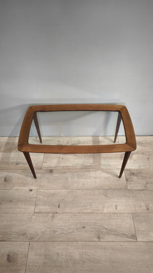 79609 Tavolino in legno e vetro stile nordico