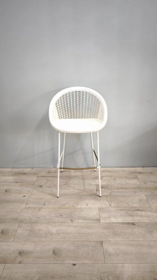 79770 Sgabello Scab bianco, Bon bon, design by Roberto Semprini