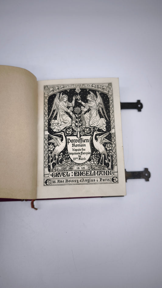 79665 Libro di preghiere con copertina rigida e chiusure in metallo