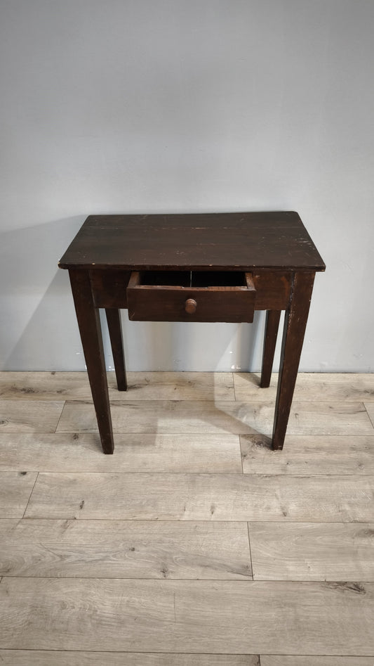 80195 Tavolo in legno di abete con cassetto frontale