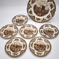 80668 Servizio da dolce per 6 persone Johnson Bros England, serie 'Old Britain Castles'