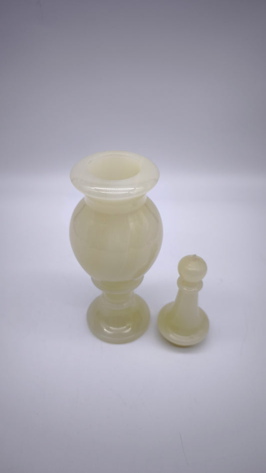80838 Vaso in alabastro con tappo