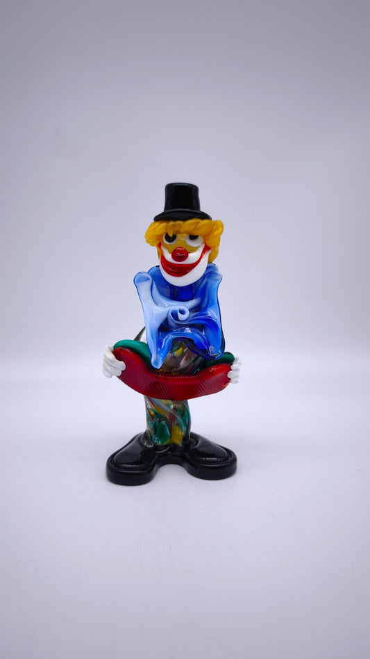 80893 Statuina clown in vetro