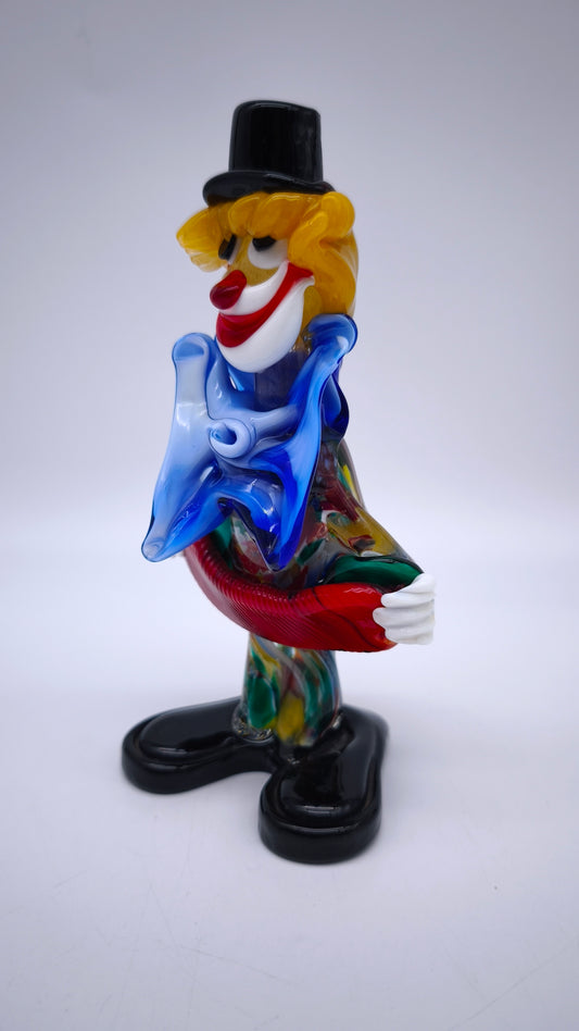 80893 Statuina clown in vetro
