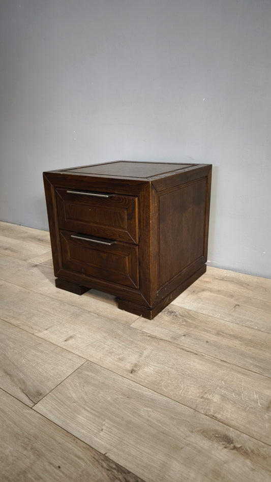 80907 Comodino in legno scuro