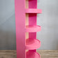 80904 Libreria rosa con quattro ripiani