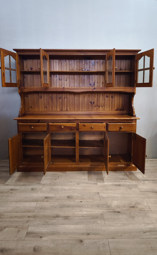 80941 Credenza in legno di pino quattro sportelli