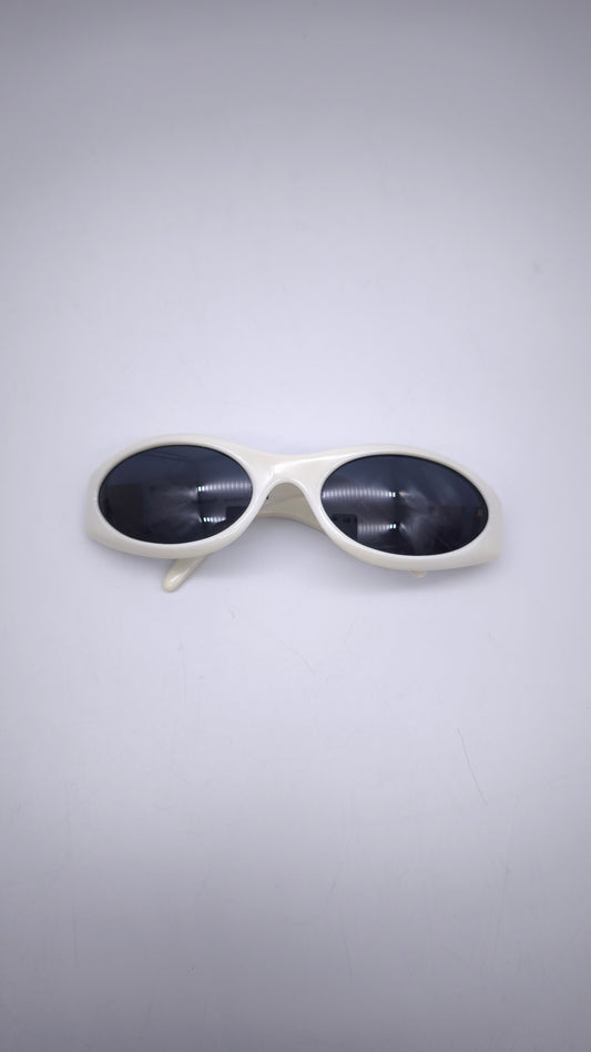 81168 Occhiali da sole vintage Laura Biagiotti bianchi
