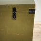 81285 Baule bombato in legno dipinto verde