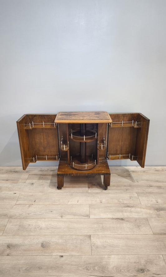 81286 Mobile bar anni '70 in radica