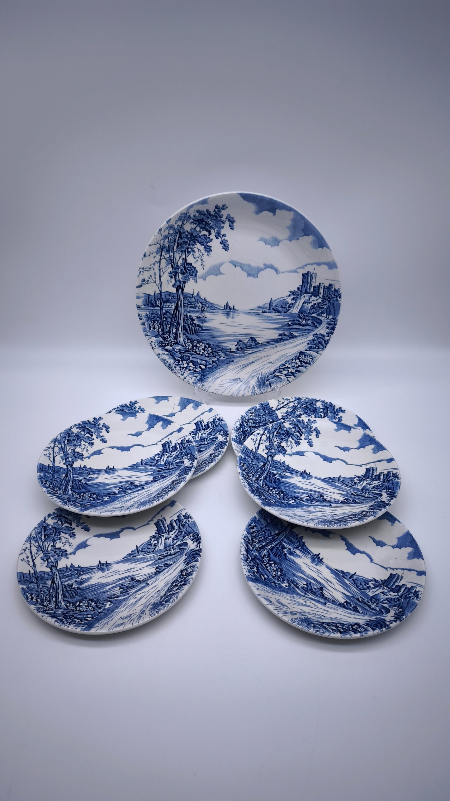 81296 Servizio da dolce per 6 persone in ceramica inglese Alton