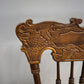 81453 Sedia a dondolo in legno con intagli