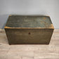 81452 Baule in legno dipinto verde