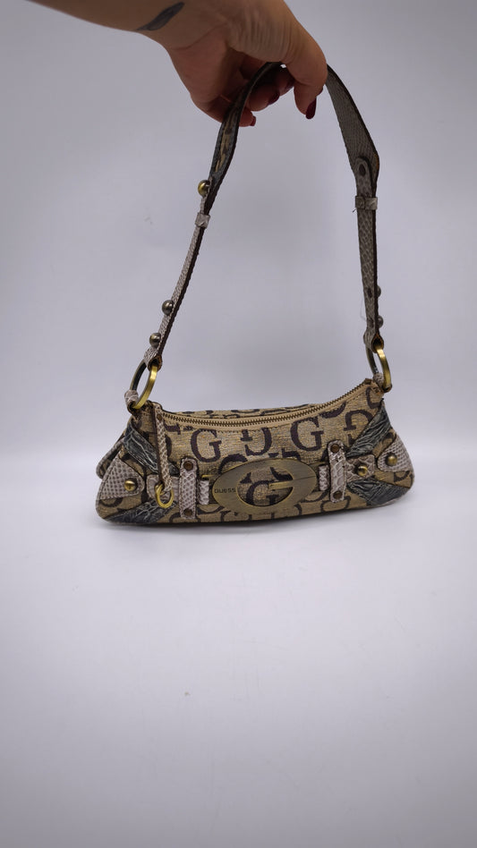 81467 Borsa a spalla Guess in canvas