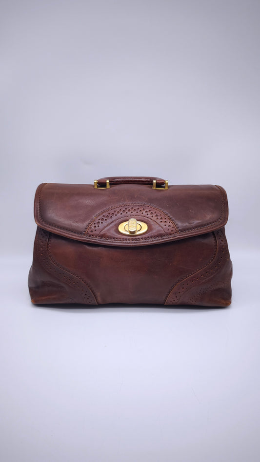 81466 Borsa Marino Orlandi in pelle marrone