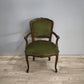 81529 Poltroncina in legno e tessuto verde