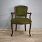81529 Poltroncina in legno e tessuto verde