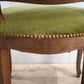 81529 Poltroncina in legno e tessuto verde