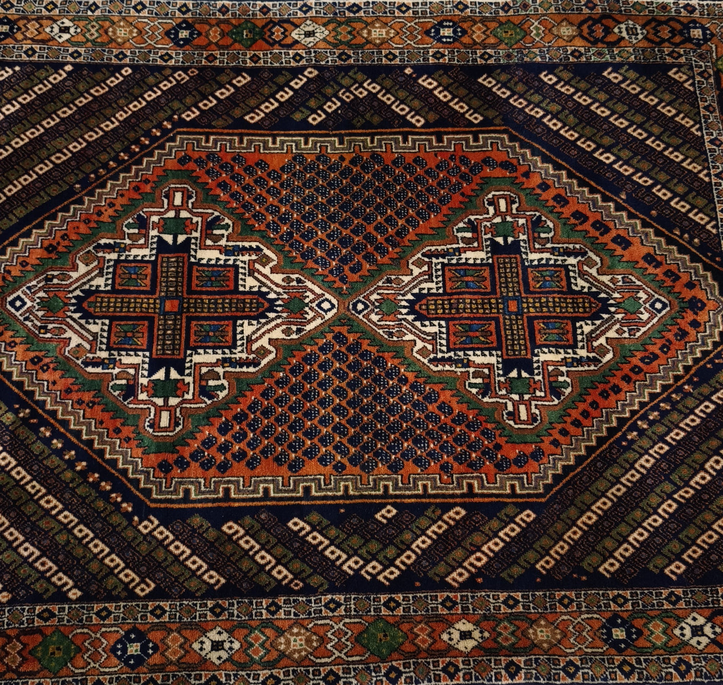 81558 Tappeto Iraniano con decorazione geometrica