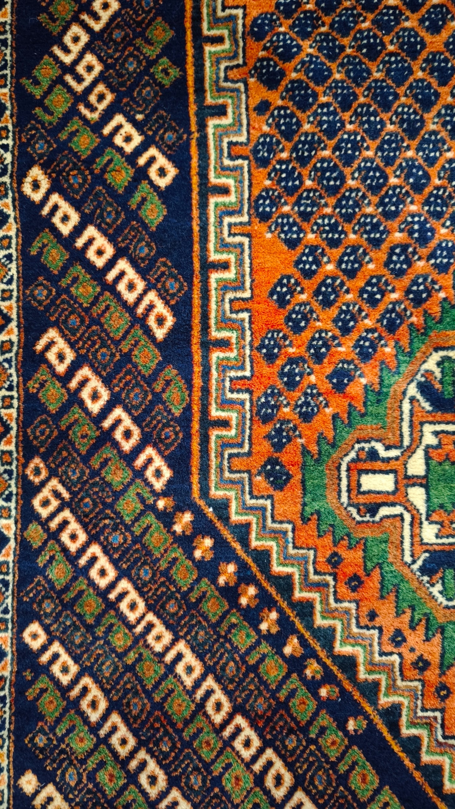81558 Tappeto Iraniano con decorazione geometrica