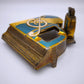 81640 Set fumo da tavolo forma pianoforte, anni '70