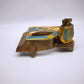 81640 Set fumo da tavolo forma pianoforte, anni '70
