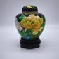 81612 Potiche cloisonné con base in legno nero