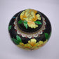 81612 Potiche cloisonné con base in legno nero