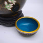 81612 Potiche cloisonné con base in legno nero