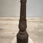 81658 Coppia di colonne in ghisa con base in marmo decorate con drago