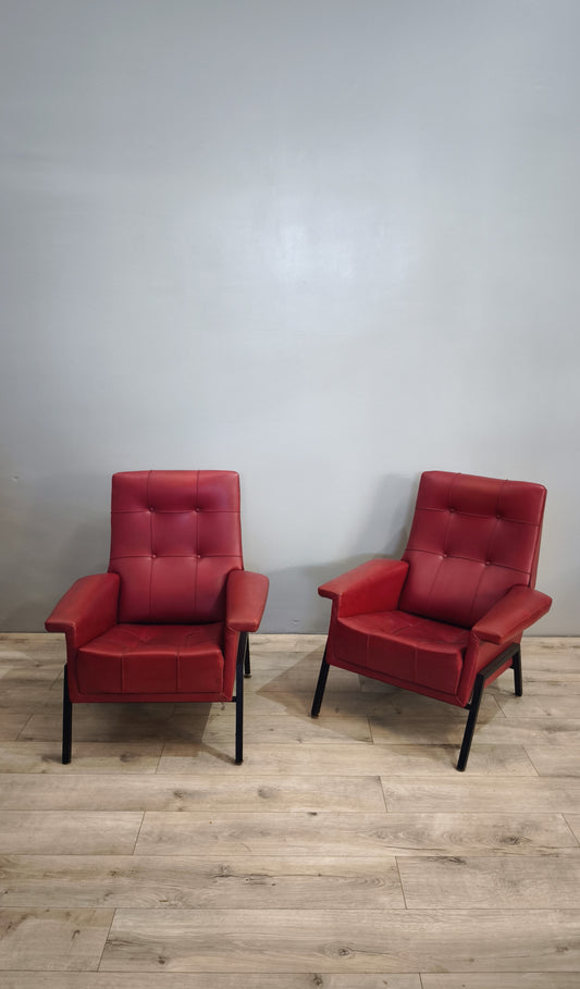 81677 Poltroncina vintage in sky rosso