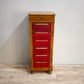 81818 Mobiletto archivio in legno con cassetti portadocumenti