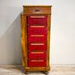 81818 Mobiletto archivio in legno con cassetti portadocumenti