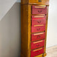 81818 Mobiletto archivio in legno con cassetti portadocumenti