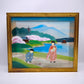 81738 Quadro dipinto su seta