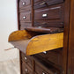 81845 Mobile archivio notarile in legno massello di rovere