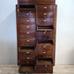 81845 Mobile archivio notarile in legno massello di rovere