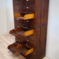 81845 Mobile archivio notarile in legno massello di rovere