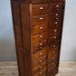 81845 Mobile archivio notarile in legno massello di rovere