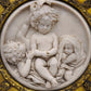 81840 Quadro con putti in pasta di marmo