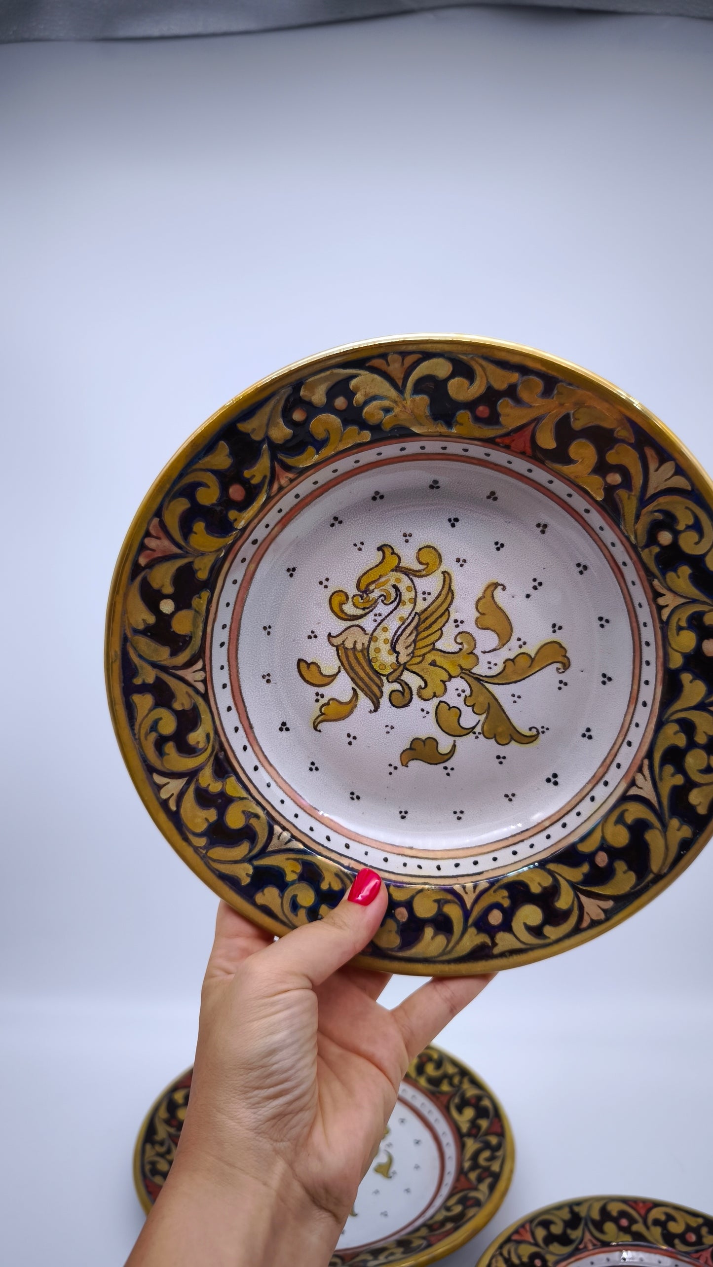 81915 Servizio di piatti in ceramica AR Italy per 6 persone tre misure