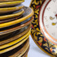 81914 Servizio di piatti in ceramica Rubboli Gualdo per 6 persone tre misure