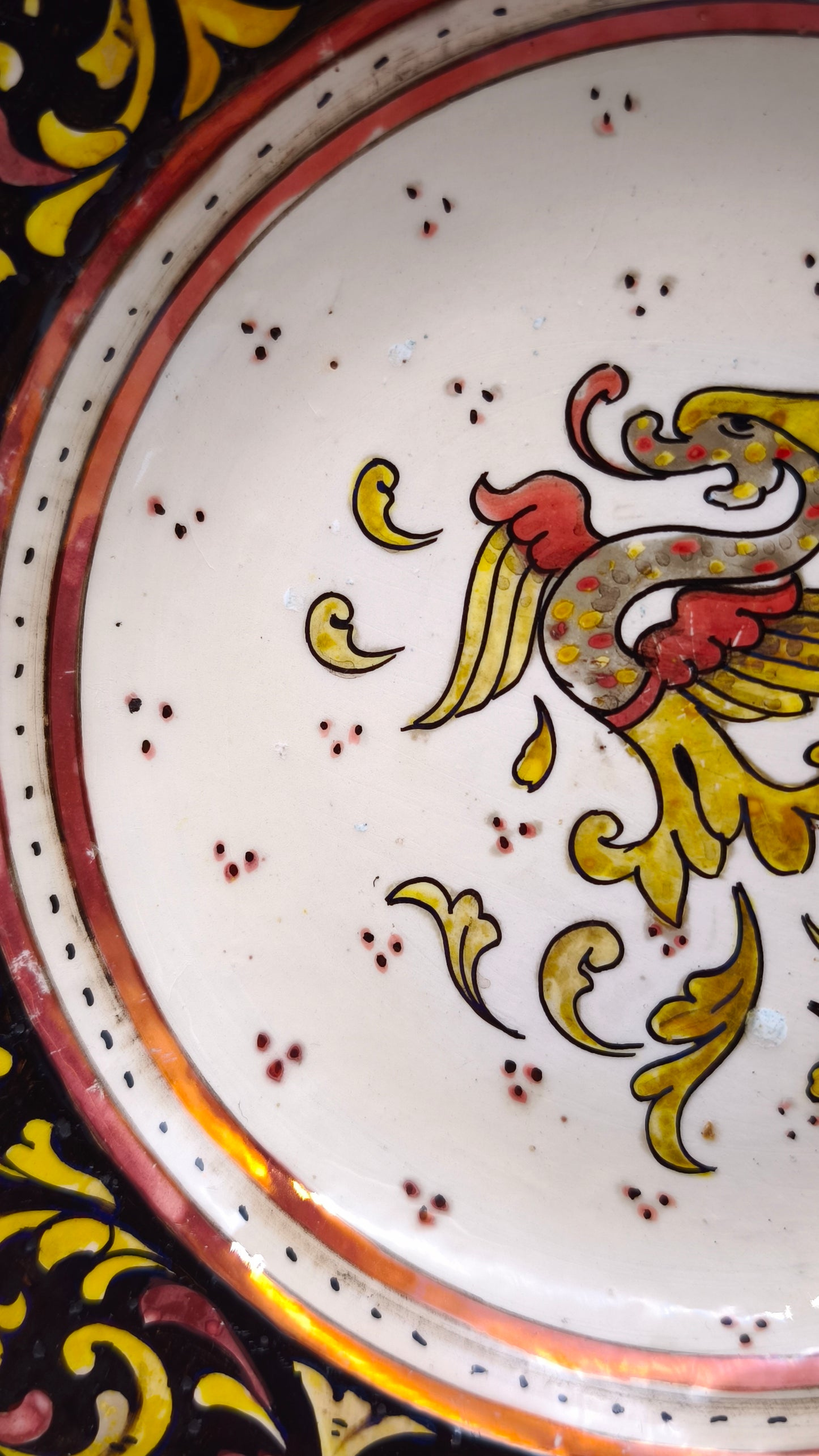 81914 Servizio di piatti in ceramica Rubboli Gualdo per 6 persone tre misure