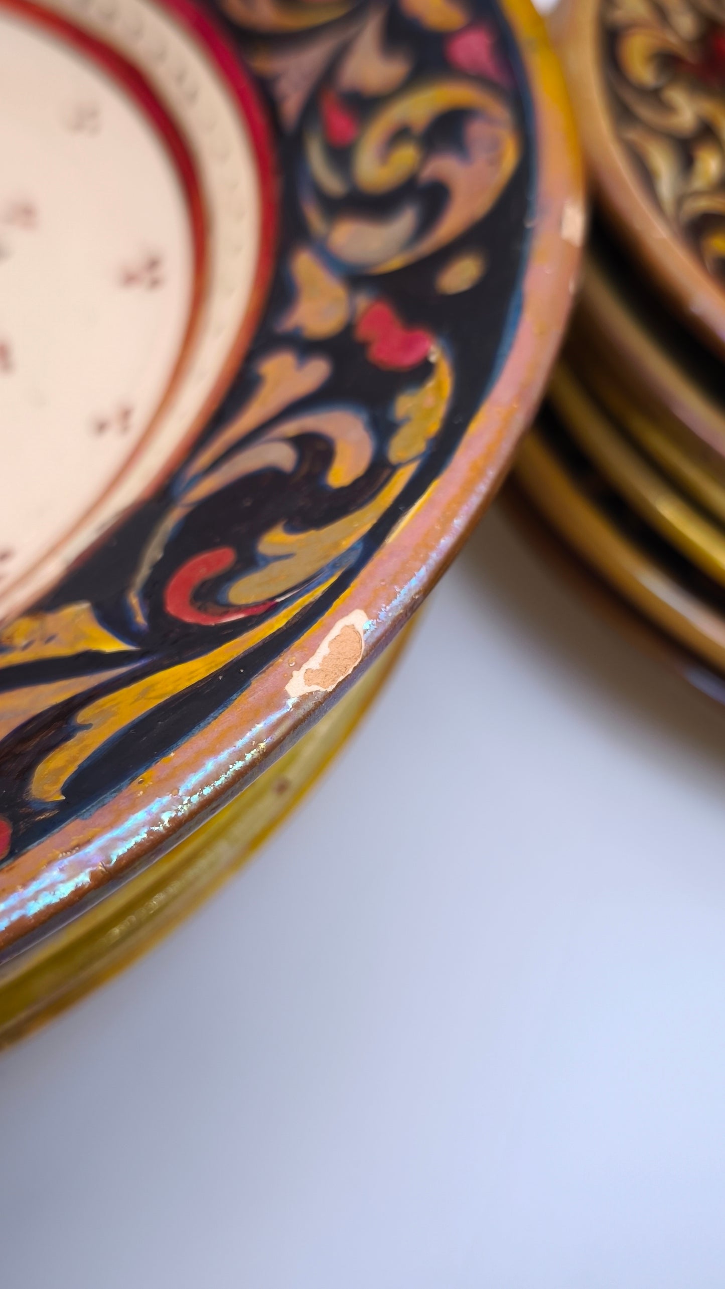 81914 Servizio di piatti in ceramica Rubboli Gualdo per 6 persone tre misure