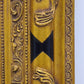 81841-2 Quadro dipinto a olio con cornice dorata lavorata