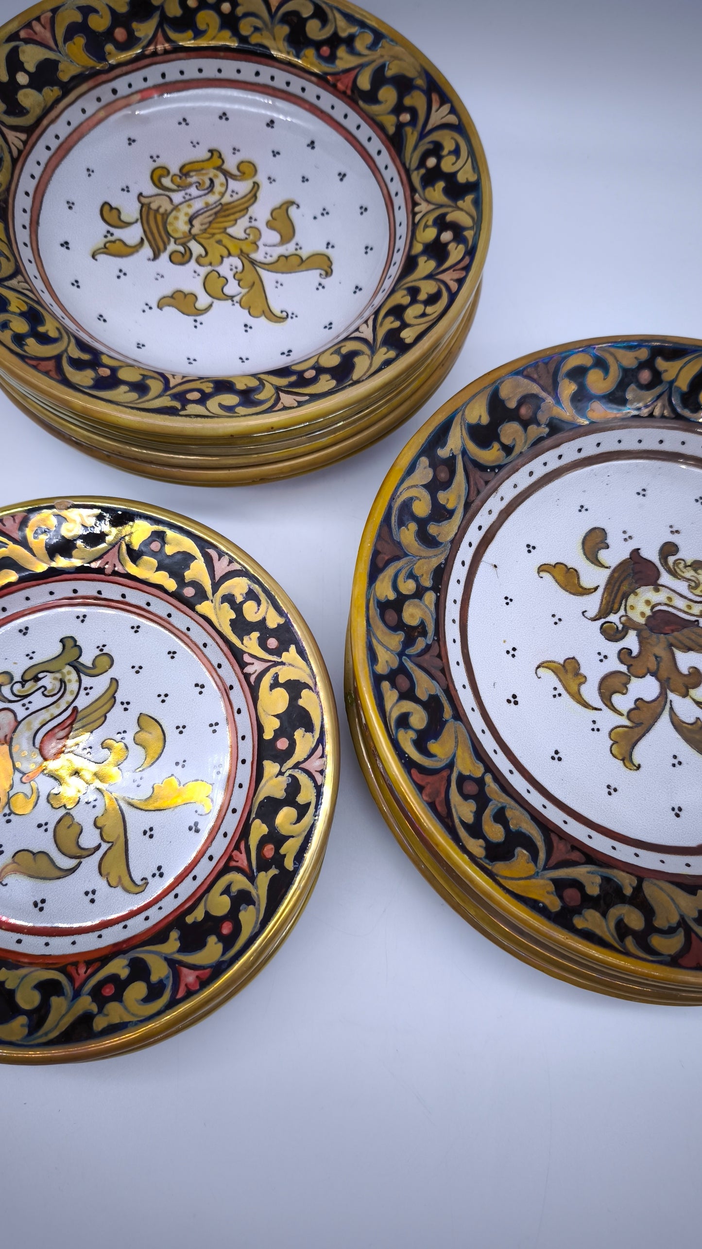 81915 Servizio di piatti in ceramica AR Italy per 6 persone tre misure