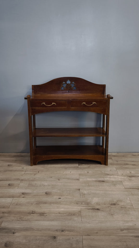82101 Console in legno di rovere stile Liberty