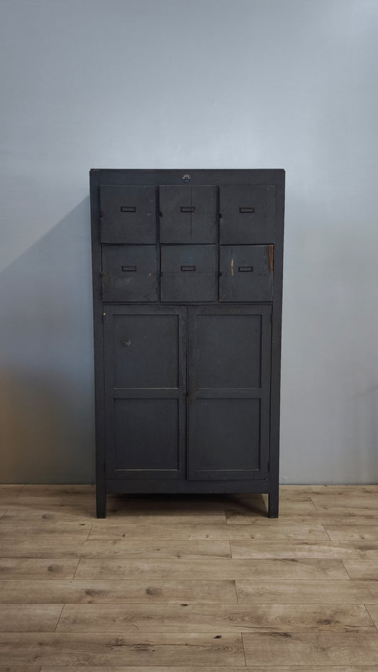 82114 Mobile archivio grigio in legno Castelli