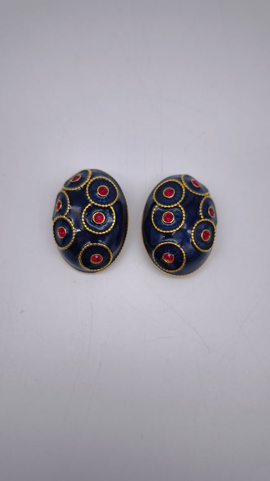 82035 Orecchini clip vintage Nina Ricci, anni '80