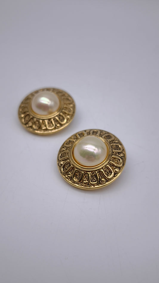 82037 Orecchini clip vintage Vogue Bijoux, anni '80